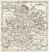1749 Vaugondy Map of Franconia, Germany