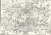 1954 Burgess Comic Pictorial Map of Frankfurt, Germany
