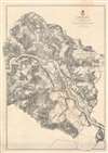 1867 Weyss Map of the Battlefield of Fredericksburg, U.S. Civil War