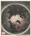 1943 Chapin Map of Northern Hemisphere Great Circle Aviation Routes