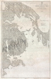 1916 U.S. Coast Survey Chart of Frenchman's Bay, Mount Desert Island, Maine