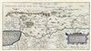 1590 Adrichem Map of the Tribe of Gad, Israel ( Sea of Galilee and lands south)