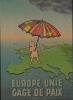 1951 Morac Pictorial Cold War Propaganda Broadside Map of Europe