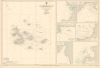 1956 Admiralty Nautical Map or Chart of the Galapagos Islands