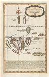 1744 Bowen and Cowley Map of the Galapagos Islands