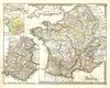 1855 Spruneri Map of France - Gaul - Gallia in Ancient Times