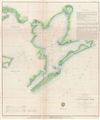 1855 U.S. Coast Survey Map of Galveston Bay, Texas