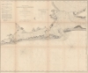 1870 U.S. Coast Survey Map of Galveston Bay, Texas