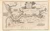 1752 Leach / Kitchin Map of the Gambia River, West Africa