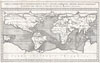 1665 Kircher Map of the World (Earliest Map of World to Show Currents)