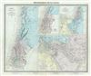1874 Tardieu Map of Israel, Palestine or the Holy Land and the Geography of the Bible