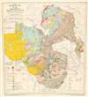 1961 Geological Map of Rhodesia and Nyasaland (Zimbabwe)