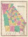 1828 Finley Map of Georgia