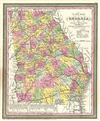 1854 Mitchell Map of Georgia