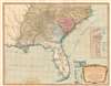 1794 Laurie and Whittle Map of Florida, Georgia, Carolina