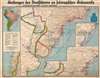 1934 Norddeutscher Lloyd Map of German Settlements in Southeastern South America