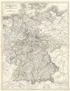 1844 Black Map of Germany