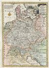 1747 Bowen Map of Germany, Austria, Switzerland, Bohemia and the United Provinces