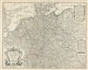 1780 De L'isle Map of Germany, Austria,  Switzerland, Bohemia and the United Provinces