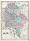 1865 Johnson Map of Germany