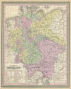 1853 Mitchell Map of Germany