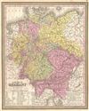 1854 Mitchell Map of Germany