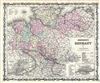 1861 Johnson Map of Northern Germany (Holstein and Hanover)
