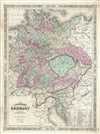 1866 Johnson Map of Germany