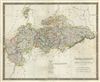 1835 Hall Map of Central Germany : Saxony, Hesse, Nassau