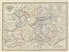 1835 Malte-Brun Map of Central Germany