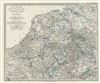 1873 Stieler Map of Holland, Belgium and Northwestern Germany