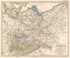 1852 Perthes Map of Northeast Germany and Prussia