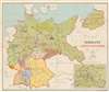 1946 U.S. State Department Map of Germany Post World War II Allied Occupation Zones