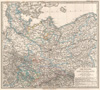 1873 Stieler Map of Prussia and Germany