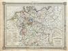 1852 Vuillemin Map of Germany, Prussia and the Germanic Confederation