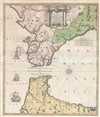 1730 De Petit and Homann Heirs Map of the Strait of Gibraltar and Cadiz