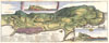 1720 De La Feuille Map and View of Gibraltar