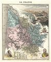1893 Vuillemin Map of Gironde (Bordeaux Wine Region)