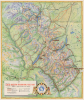 1939 Great Northern Railway Pictorial Map of Glacier National Park