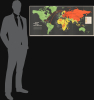 1962 Jessup Propaganda Map of the World and Communist Expansion