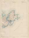 1890 U. S. Geological Survey Map of Gloucester and Rockport, Massachusetts