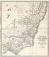 1852 Phillip Map of the Gold Fields of New South Wales, Australia