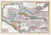 1780 Raynal and Bonne Map of the West Indies, Caribbean, and Gulf of Mexico