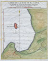 1763 Bellin Map of Cape Town ( Cape of Good Hope ) South Africa