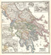 1865 Spruner Map of Greece, Epirus after the Persian War