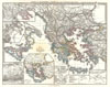 1865 Spruner Map of Greece, Macedonia and Thrace before the Peloponnesian War.
