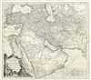 1778 Santini Map of Persia, Arabia and Turkey