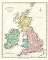 1793 Wilkinson Map of the British Isles (England, Scotland, Ireland)