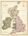 1794 Wilkinson Map of the British Isles (England, Scotland, Ireland)