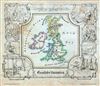 1846 Lowenberg Whimsical Map of Great Britain
